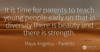 It is time for parents to teach young people early on...