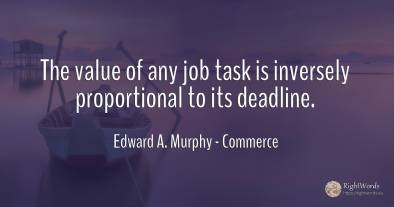 The value of any job task is inversely proportional to...