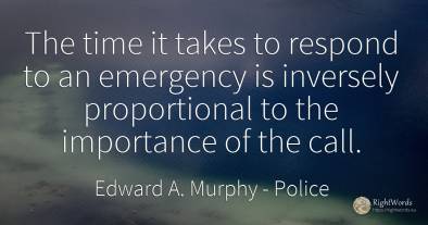 The time it takes to respond to an emergency is inversely...