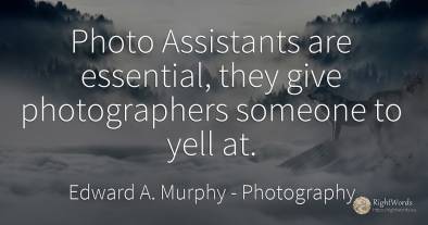 Photo Assistants are essential, they give photographers...