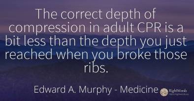 The correct depth of compression in adult CPR is a bit...