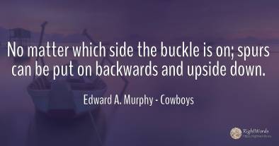 No matter which side the buckle is on; spurs can be put...