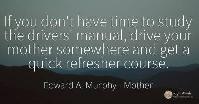 If you don't have time to study the drivers' manual, ...