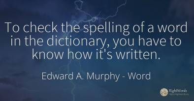 To check the spelling of a word in the dictionary, you...