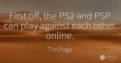 First off, the PS2 and PSP can play against each other...