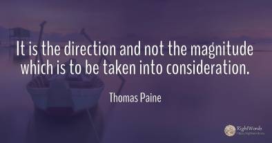 It is the direction and not the magnitude which is to be...