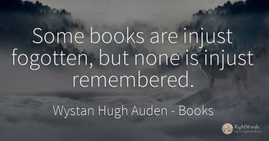 Some books are injust fogotten, but none is injust...