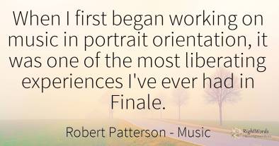 When I first began working on music in portrait...