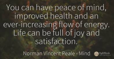 You can have peace of mind, improved health and an...