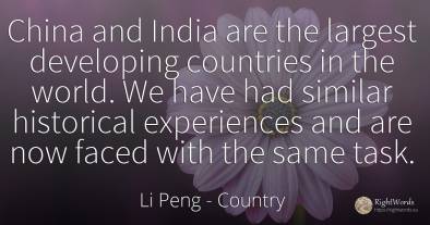China and India are the largest developing countries in...