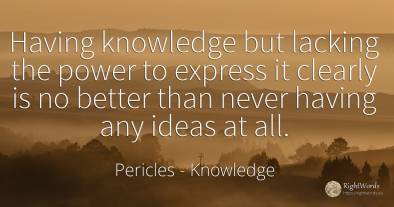 Having knowledge but lacking the power to express it...