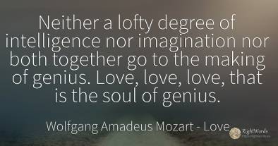 Neither a lofty degree of intelligence nor imagination...