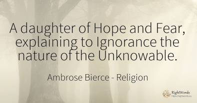 A daughter of Hope and Fear, explaining to Ignorance the...
