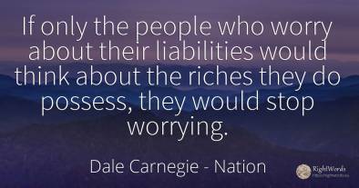If only the people who worry about their liabilities...