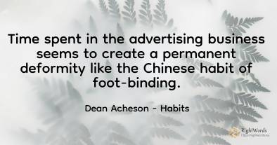 Time spent in the advertising business seems to create a...