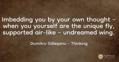 Imbedding you by your own thought – when you yourself are...