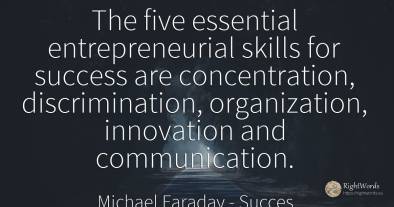 The five essential entrepreneurial skills for success are...