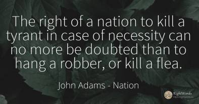 The right of a nation to kill a tyrant in case of...