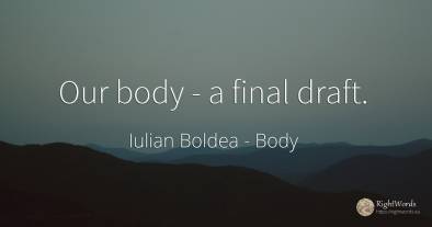 Our body - a final draft.