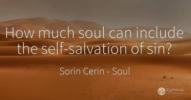 How much soul can include the self-salvation of sin?