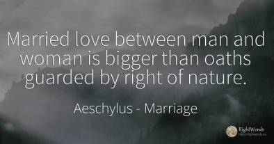 Married love between man and woman is bigger than oaths...