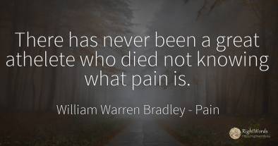 There has never been a great athelete who died not...
