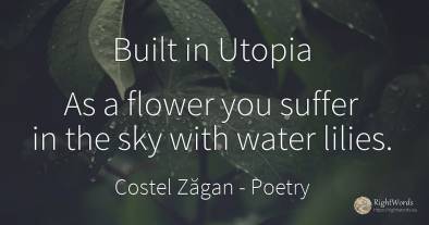 Built in Utopia As a flower you suffer in the sky with...