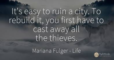It's easy to ruin a city. To rebuild it, you first have...