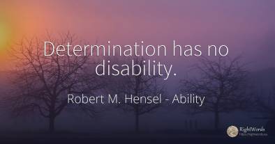 Determination has no disability.
