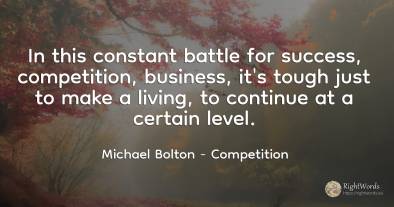 In this constant battle for success, competition, ...