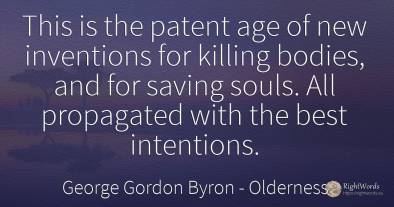This is the patent age of new inventions for killing...