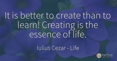 It is better to create than to learn! Creating is the...