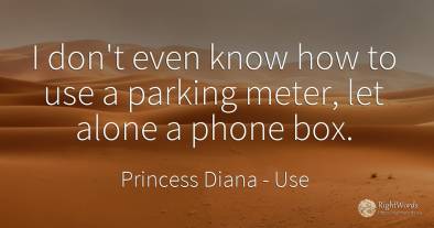 I don't even know how to use a parking meter, let alone a...