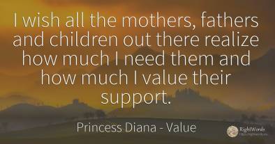 I wish all the mothers, fathers and children out there...
