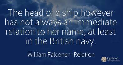 The head of a ship however has not always an immediate...