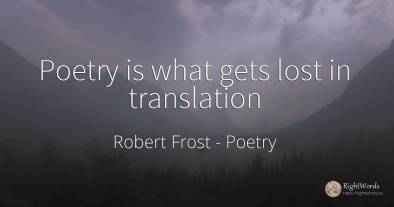 Poetry is what gets lost in translation