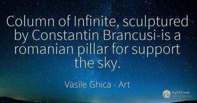 Column of Infinite, sculptured by Constantin Brancusi-is...