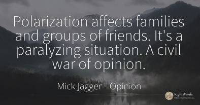 Polarization affects families and groups of friends. It's...
