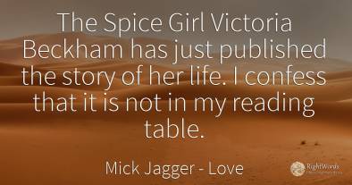 The Spice Girl Victoria Beckham has just published the...