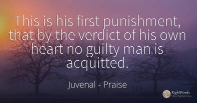 This is his first punishment, that by the verdict of his...